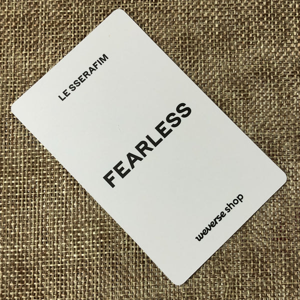 LE SSERAFIM EUNCHAE [Fearless JAPAN Weverse] Official Photocard, 1st / Gift