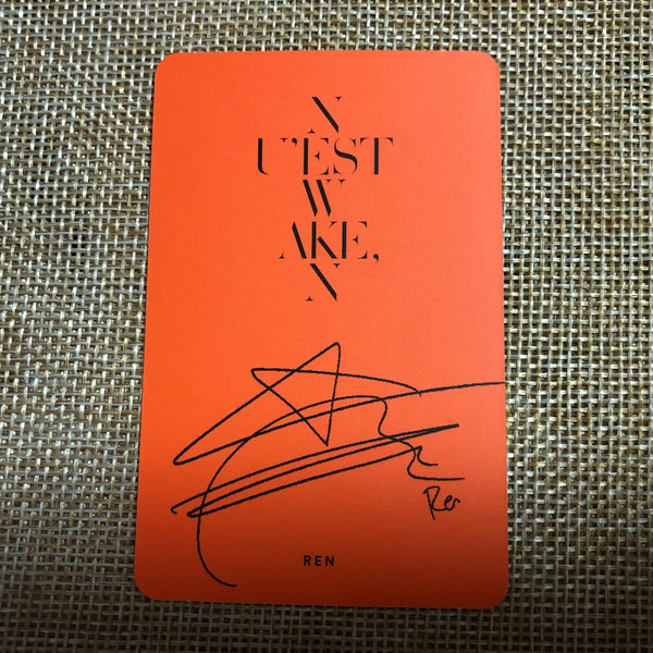 Nu'est W REN #2 [ WAKE, N ] Official Photocard / New, Rare / Gift