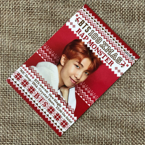 BTS RM [ JAPAN Shibuya 109 Christmas ] Official Photocard / New / Gift