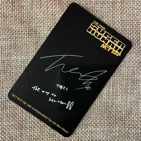 NCT 127 TAEIL [ Superhuman ] Official Photocard, 4th Mini Kihno / New / Gift