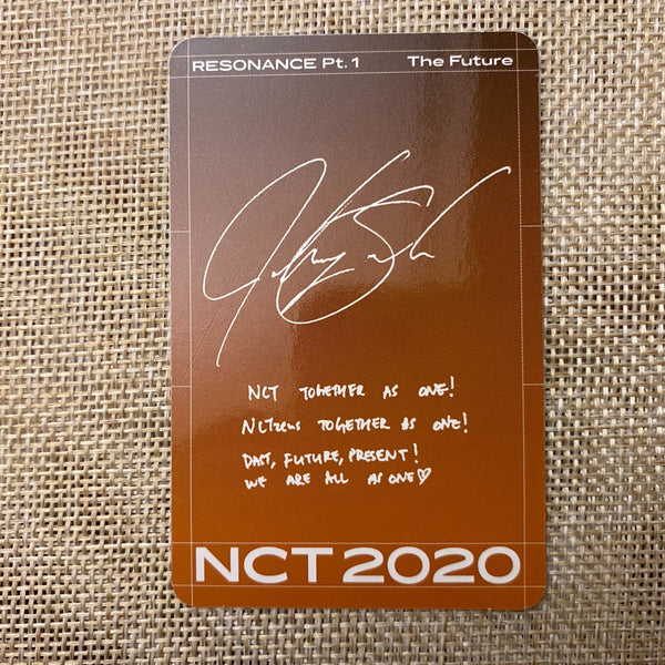 NCT 2020 JOHNNY [Resonance Pt.1] Official Photocard, Future Ver Album / Gift