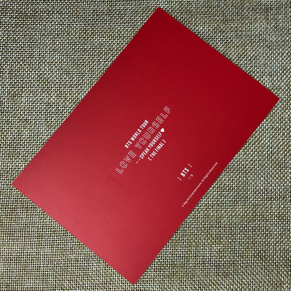 BTS V J-HOPE RM 1/6 [Speak Yourself The Final] Official Postcard Photo / Gift