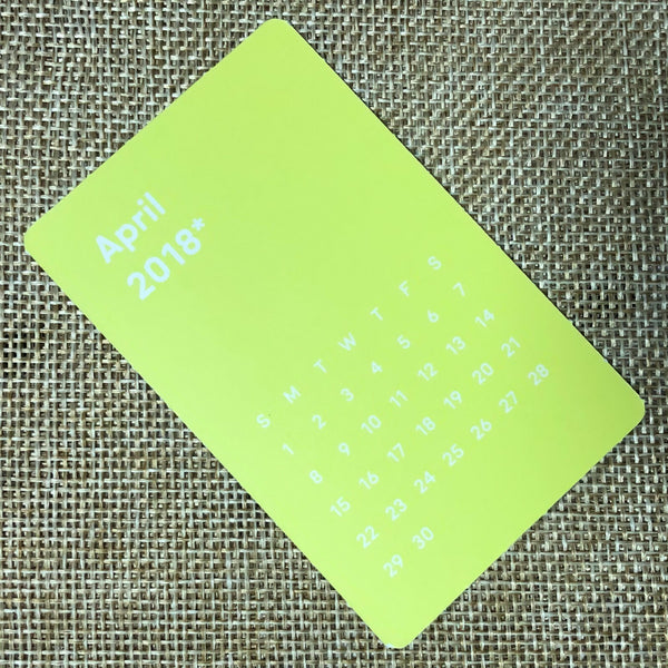 NCT JOHNNY [2018 Season's Greetings] Official Mini Calendar Photocard / Gift