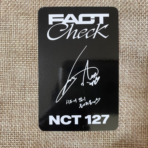 NCT 127 YUTA [ Fact Check ] Official Photocard, Exhibit Ver. / New, Rare / Gift