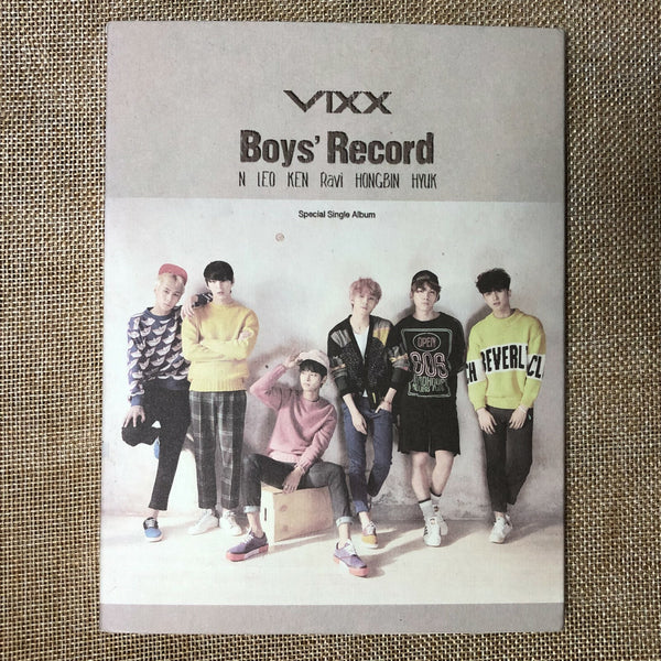 VIXX [ Boy's Record ] Official Album Photobook, Photobook + CD / New / Gift