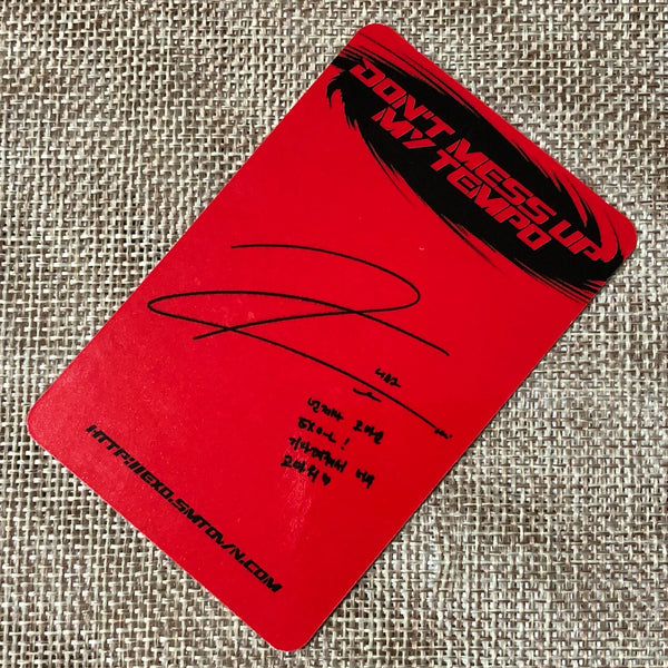 EXO KAI [Don't mess up My Tempo] Official Photocard, VIVACE 5th Album / Gift
