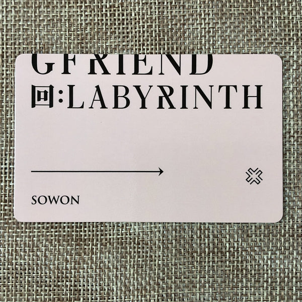 GFRIEND SOWON #1 [ : LABYRINTH ] Official Photocard / New / Gift