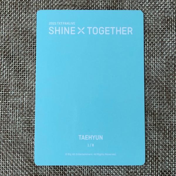 TXT TAEHYUN 1/8 [2021 Shine Together Fanlive] Official Mini Photocard / Gift