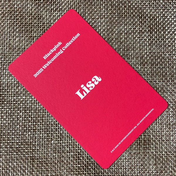 BLACKPINK LISA #5 [ 2022 Welcoming Collection ] Official Photocard / New / Gift