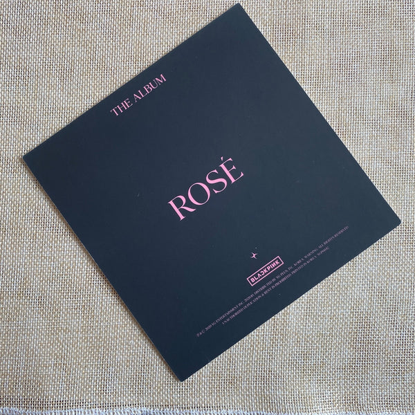 BLACKPINK ROSE [THE ALBUM] Official Square Photocard Postcard, 15cm / New / Gift