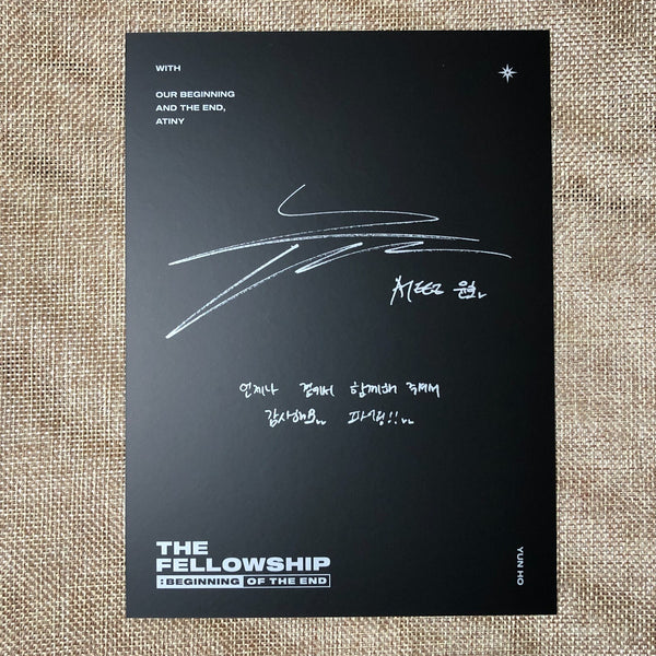 ATEEZ YUNHO [THE FELLOWSHIP : BEGINNING OF THE END DVD] Official Mini Poster /+G