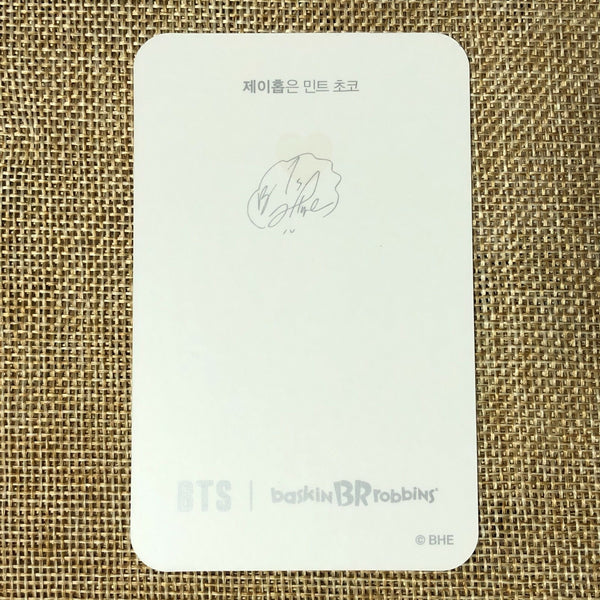 BTS J-HOPE [ Baskin Robbins Promo ] Official Limited Photocard / New / Gift
