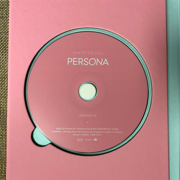 BTS [ Map of the Soul PERSONA Album ] Photobook + CD / NO Photocard / New / Gift