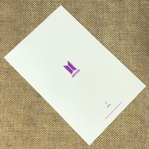 BTS V TAEHYUNG [Armypedia Wings] Official Postcard Photocard / New, Rare / Gift