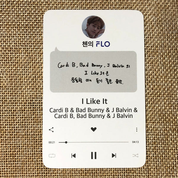 EXO CHEN #1 [EXO FLO Promotional] Official Photocard, Limited / New, Rare / Gift
