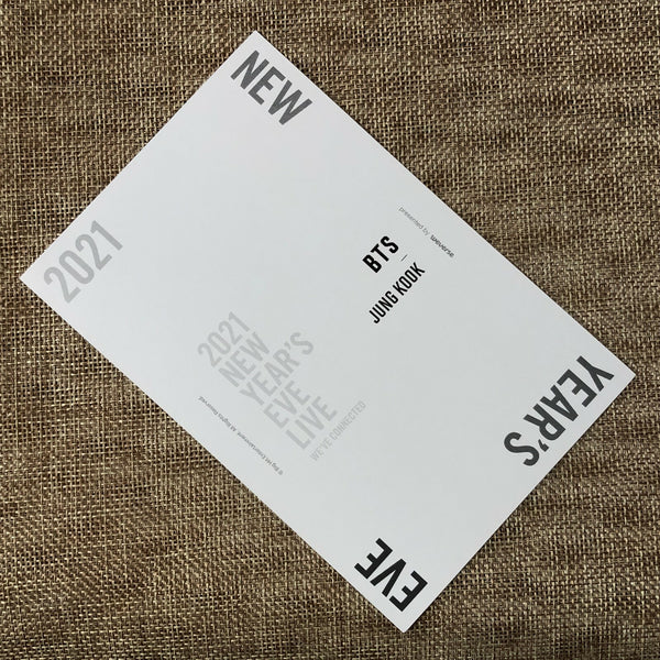 BTS JUNGKOOK [ 2021 NEW YEAR'S EVE LIVE ] Official Postcard / New / Gift