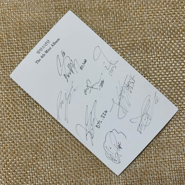 BTS GROUP [HYYH pt.2] Official Photocard, In the Mood 4th Mini Album / Gift