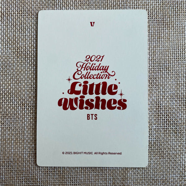BTS V #2 [2021 Holiday Collection Little Wishes] Official Photocard / New / Gift