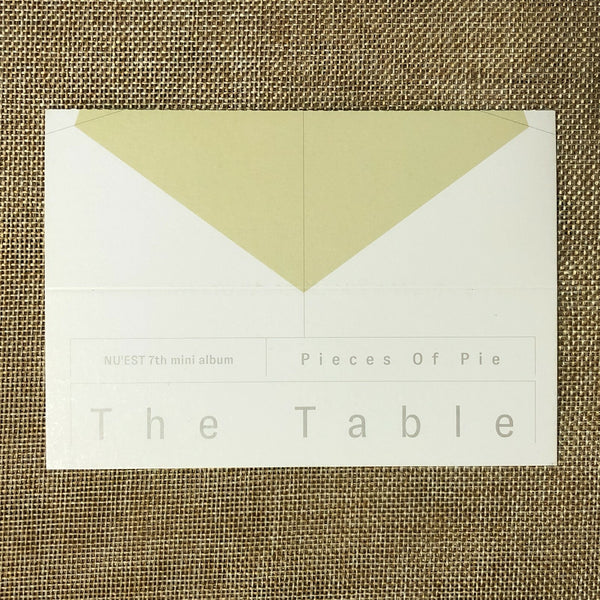 Nu'est REN [ THE TABLE ] Official Folding Photo Card, 7th Mini / New / Gift