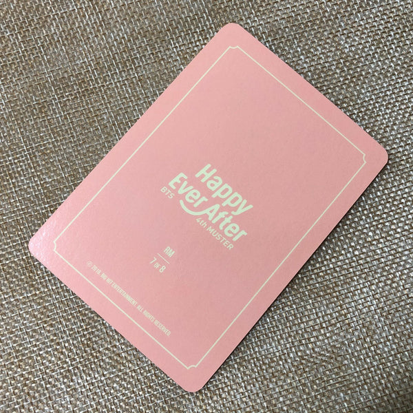 BTS RM 7/8 [ 4th Muster Happy Ever After ] Official Mini Photocard / New / Gift