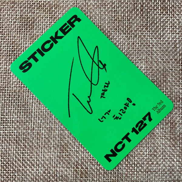 NCT 127 TAEIL [ STICKER ] Official Photocard, Jewel Case Ver / New / Gift