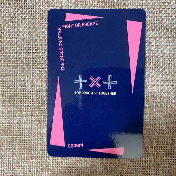 TXT SOOBIN #2 [ FIGHT OR ESCAPE ] Official Photocard, Chaos Chapter / New / Gift