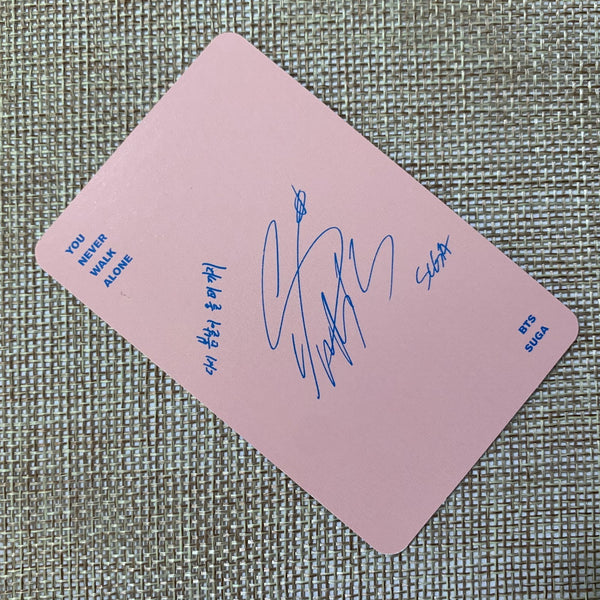 BTS SUGA [ YNWA You Never Walk Alone ] Official Photocard / New, Rare / Gift