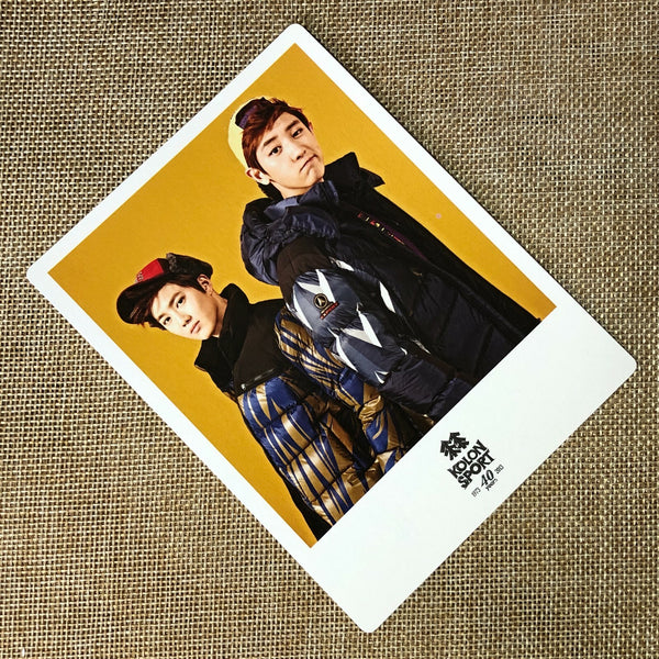 EXO SUHO CHANYEOL [KOLON Sport] Official Polaroid Photocard, EXO K M / Gift