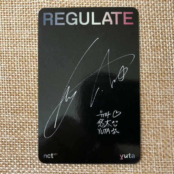 NCT YUTA [ Regulate ] Official Photocard, 1st Repackage Album / New / Gift