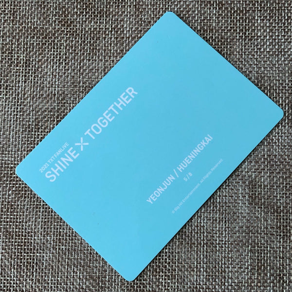 TXT UNIT 5/8 [2021 Shine Together Fanlive] Official Mini Photocard / New / Gift