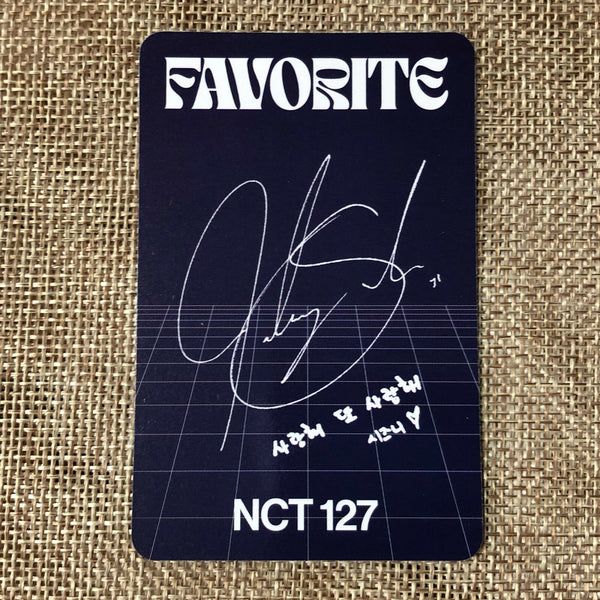 NCT 127 JOHNNY [FAVORITE] Official Photocard, Repackage KIHNO Poetic / Gift