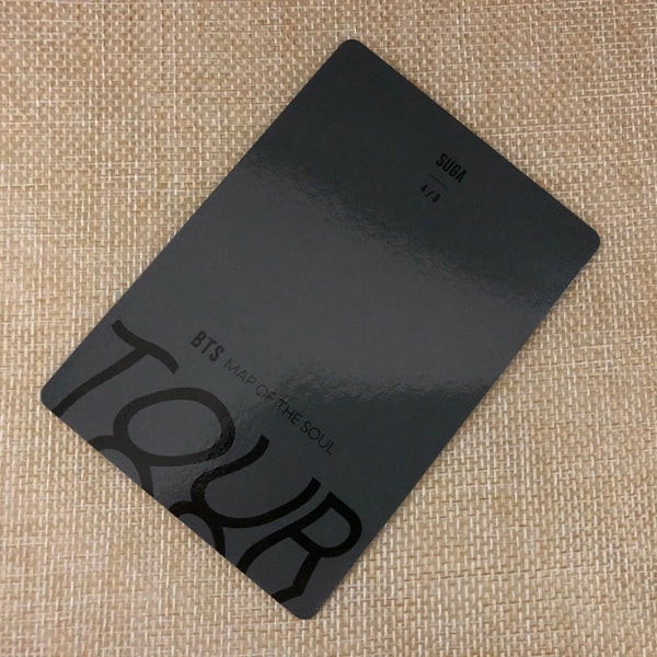 BTS SUGA 4/8 [ Map Of The Soul Tour ] Official Mini Photocard / New / Gift