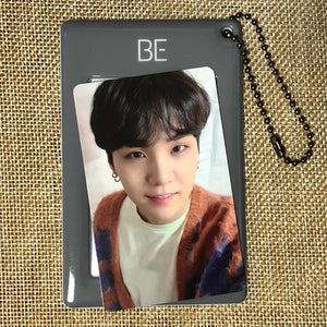 BTS SUGA [BE Essential Ed] Official Photocard + Holder, WEVERSE POB / New, Rare