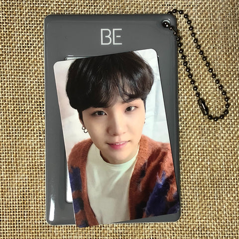 BTS SUGA [BE Essential Ed] Official Photocard + Holder, WEVERSE POB / New, Rare