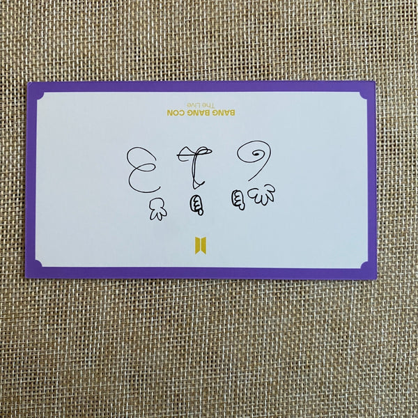 BTS V 2/4 [BANG BANG CON The Live] Official Message Photocard / New, Rare / Gift