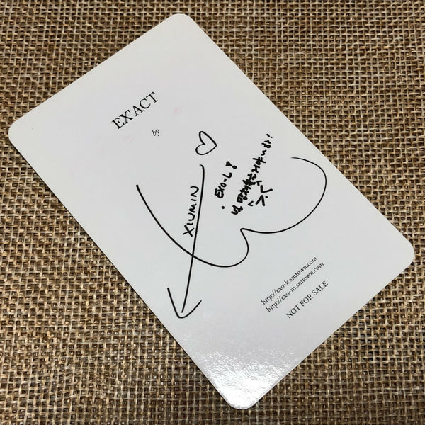 EXO XIUMIN [ EXACT EX'ACT ] Official Photocard, 3rd Album / New, Rare / Gift