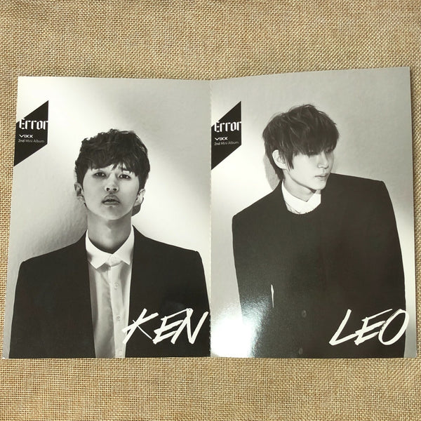 VIXX GROUP [ ERROR ] Official Brochure Poster, 2nd Mini Album / New, Rare / Gift