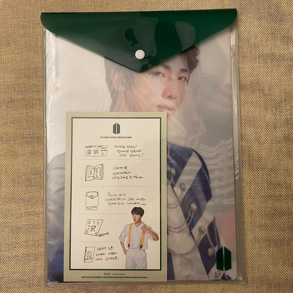 BTS [Fanclub ARMY 5th Membership Kit] Official Plastic Pad Sheet Set / Gift