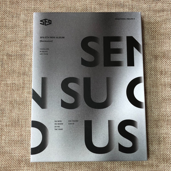 SF9 SIGNED [ SENSUOUS Promo Album CD+Photobook+PC ] Autographed, 5th Mini / Gift