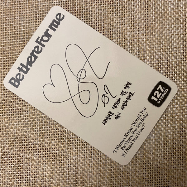NCT TAEYONG [Be There For Me] Official Photocard, House Mini (CD-R) Ver. / Gift