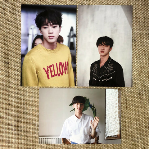 BTS JIN #3 [ Oh, always Exhibition ] Official Live Photo Set of 3 / New / Gift
