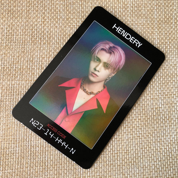 NCT2020 HENDERY [RESONANCE Pt.2] Official Photocard, Arrival Access Card / Gift