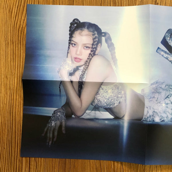 BLACKPINK LISA [ LALISA ] Official Poster, 1st Single Black Ver. / New / Gift