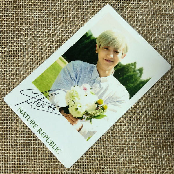 EXO CHANYEOL #1 [Nature Republic] Official Limited Photocard / New, Rare / Gift