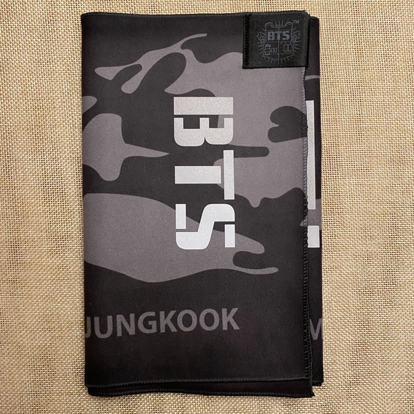 BTS 37261 [ 2016 ] Official Slogan Towel, CAMO ARMY Original / New, Rare / Gift