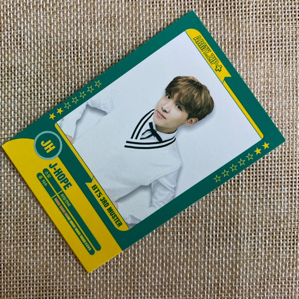 BTS J-HOPE 2/7 [3rd Muster ARMY.ZIP] Official Player Card Photocard / New / Gift