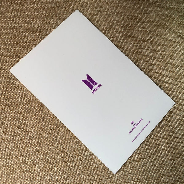 BTS JIN [Armypedia You Never Walk Alone] Official Postcard Photocard / Gift