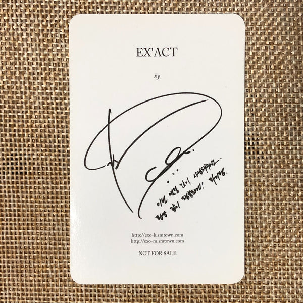 EXO D.O. [ EXACT EX'ACT ] Official Photocard, 3rd Korean Ver. / New / Gift