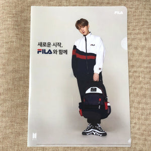 BTS SUGA [ FILA ] Official Clear File Holder / New, Rare / Gift