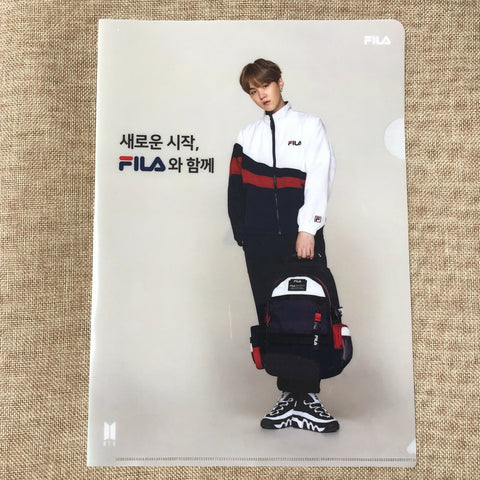 BTS SUGA [ FILA ] Official Clear File Holder / New, Rare / Gift